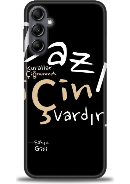 Samsung Galaxy A14 Hd Baskılı Kılıf + 9h Nano Tam Kaplayan Ekran Koruyucu 394