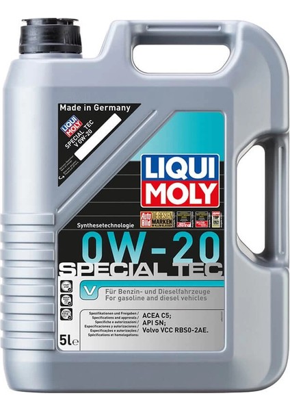 0W20 Motor Yağı Special Tec V 5 Litre Üretim Yılı 2025 (20632)