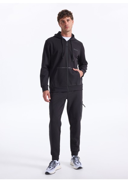 D5WM-EA3999 Siyah Basic Düz Erkek Eşofman Altı