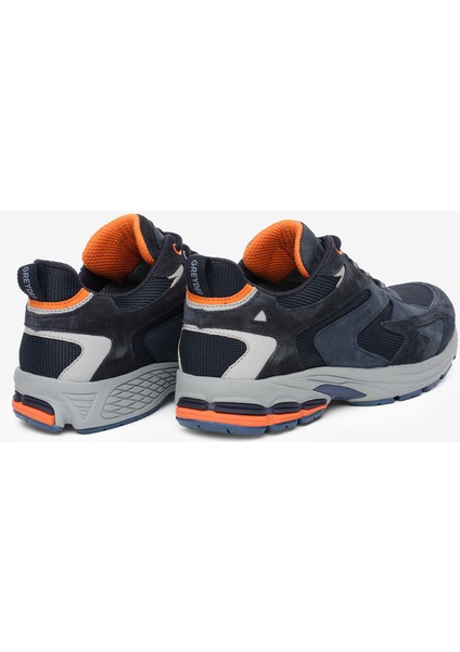 Erkek Lacivert Hakiki Deri Su Geçirmez Outdoor Ayakkabı 5K1GA17781 fırsatları