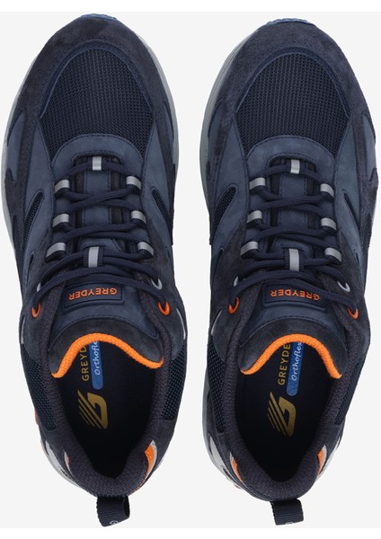 Erkek Lacivert Hakiki Deri Su Geçirmez Outdoor Ayakkabı 5K1GA17781 indirimleri