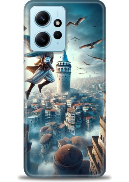Xiaomi Redmi Note 12 4g Hd Baskılı Kılıf + 9h Nano Tam Kaplayan Ekran Koruyucu 224