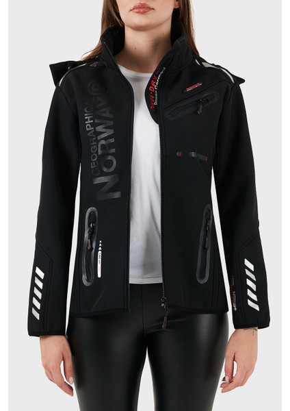 Su Geçirmez 5000 mm Softshell Çıkarılabilir Kapüşonlu Mont Bayan Mont Reıne