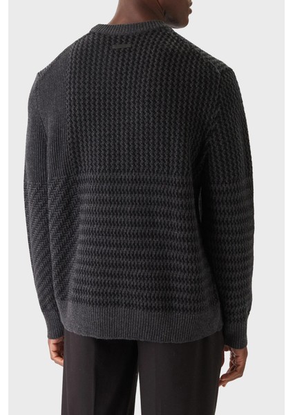 Yünlü Regular Fit Bisiklet Yaka Örme Kazak LV04LD306GP81 Erkek Kazak LV04LD306G P81 modelleri