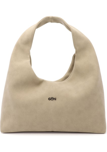 Kadın Vizon Süet El ve Omuz Çantası