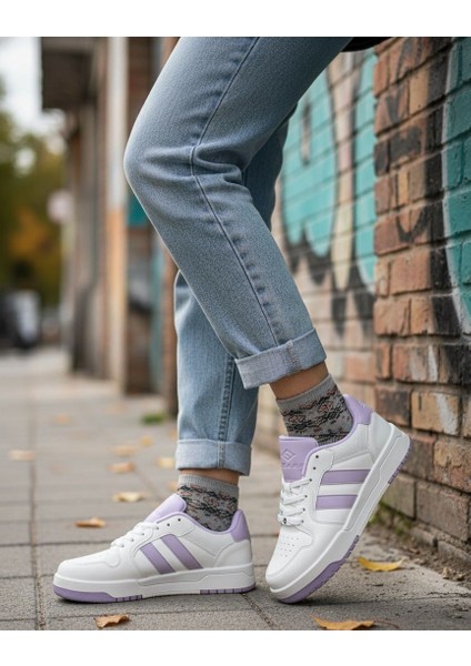 Kadın Beyaz Ortopedik Taban Günlük Sneaker 056 056