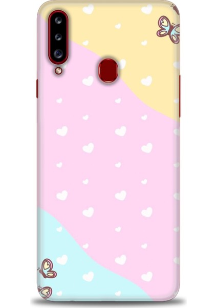 Samsung Galaxy A20S Hd Baskılı Kılıf + 9h Nano Tam Kaplayan Ekran Koruyucu 430