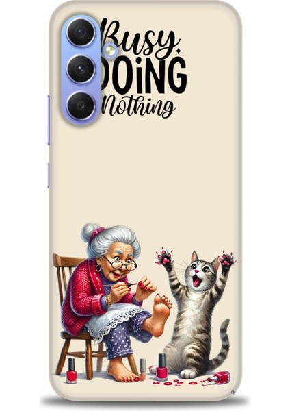 Samsung Galaxy A24 Hd Baskılı Kılıf + 9h Nano Tam Kaplayan Ekran Koruyucu 44