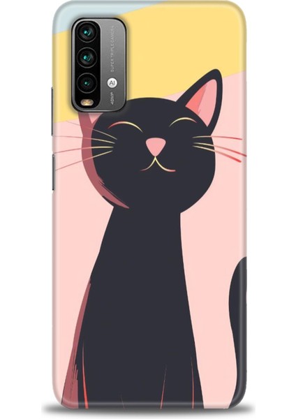 Xiaomi Redmi 9t Hd Baskılı Kılıf + 9h Nano Tam Kaplayan Ekran Koruyucu 66