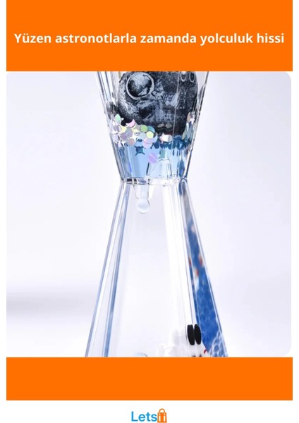 Uzay Temalı Dökülen Yağ Kum Saati Eğlenceli Masaüstü Dekor fiyatları