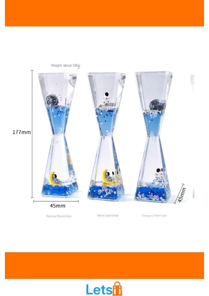 Uzay Temalı Dökülen Yağ Kum Saati Eğlenceli Masaüstü Dekor fırsatları