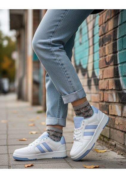 Kadın Beyaz Ortopedik Taban Günlük Sneaker 056 056