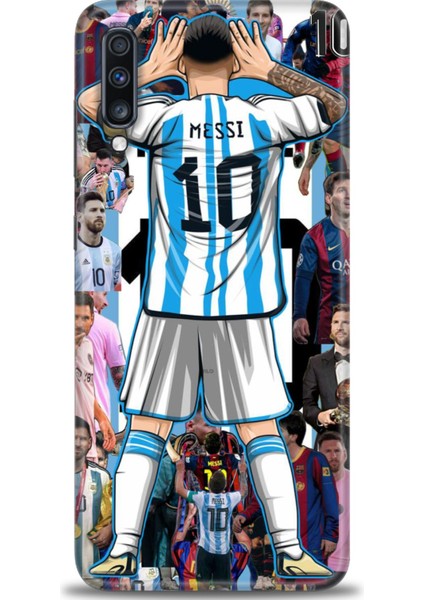 Samsung Galaxy A70 Hd Baskılı Kılıf + 9h Nano Tam Kaplayan Ekran Koruyucu 17