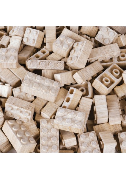 Ahşap Yapı Blokları Organik 60 Parça Eğitici Yapı Blokları Ahşap Saklama Kutulu ve Keseli fiyatları