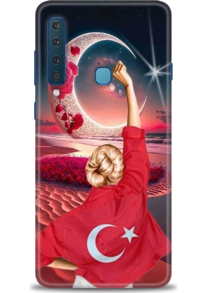 Samsung Galaxy A9 2018 Hd Baskılı Kılıf + 9h Nano Tam Kaplayan Ekran Koruyucu 249