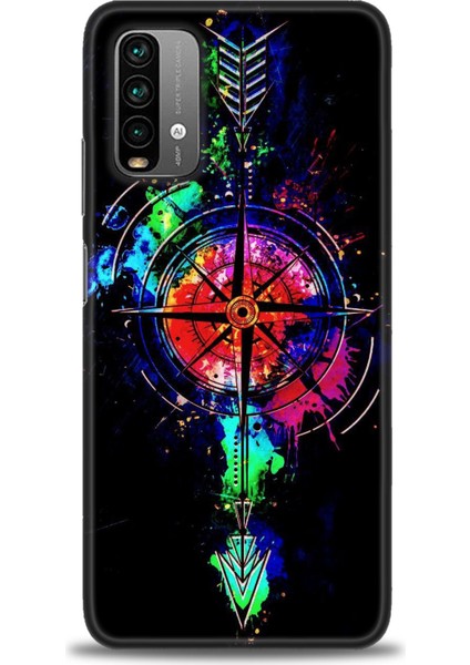 Xiaomi Redmi Note 9 4g Hd Baskılı Kılıf + 9h Nano Tam Kaplayan Ekran Koruyucu 86