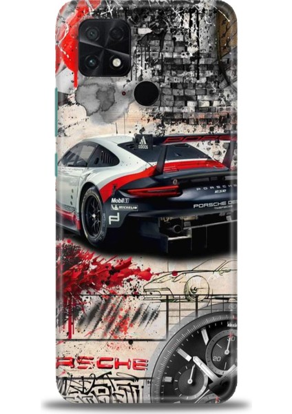 Xiaomi Poco C40 Kılıf Hd Baskılı Kılıf + 9h Nano Tam Kaplayan Ekran Koruyucu 484