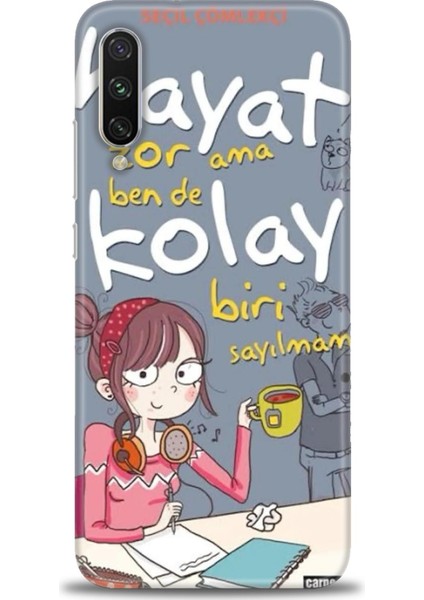 Xiaomi Mi A3 Kılıf Hd Baskılı Kılıf + 9h Nano Tam Kaplayan Ekran Koruyucu 163