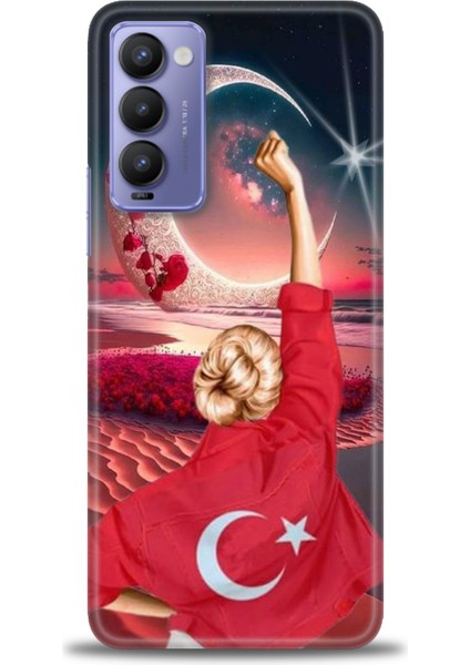 Tecno Camon 18 Kılıf Hd Baskılı Kılıf + 9h Nano Tam Kaplayan Ekran Koruyucu 249