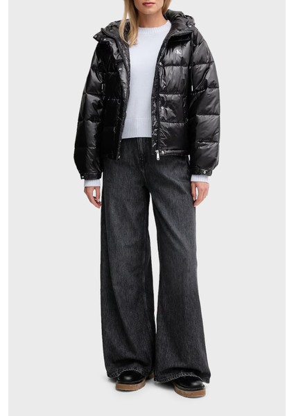 Kapitoneli Loose Fit Kapüşonlu Parlak Şişme Mont LV047D505GUB1 Bayan Mont LV047D505G Ub1 fiyatları