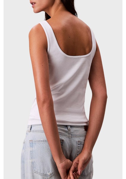 Fitilli Logolu Pamuklu Slim Fit Yuvarlak Yaka Atlet LV047A804GYAA Bayan Atlet LV047A804G Yaa modelleri