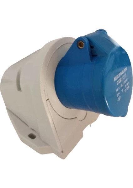 Metesan Cee Norm 3X16A IP44 Duvar Prizi Eğik Gövde ( Vida Bağlantılı )