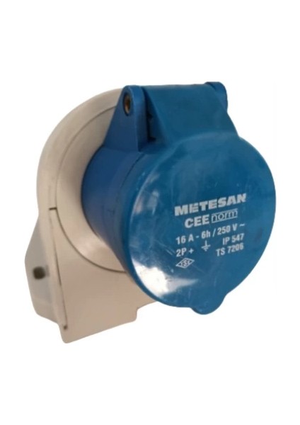 Metesan Cee Norm 3X16A IP44 Duvar Prizi Eğik Gövde ( Vida Bağlantılı ) modelleri
