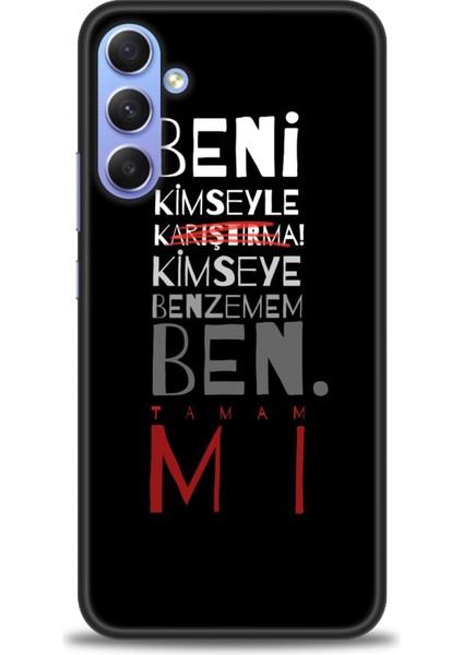 Samsung Galaxy A34 Hd Baskılı Kılıf + 9h Nano Tam Kaplayan Ekran Koruyucu 396