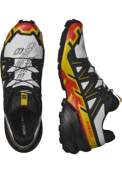 Erkek Patika Koşusu Ayakkabısı Speedcross 6 Beyaz/Sarı