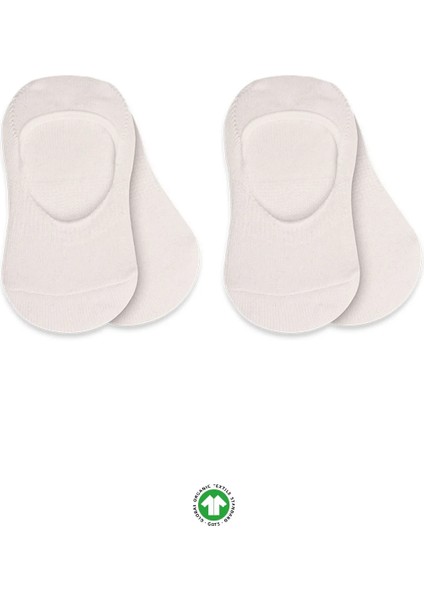 2'li Penye Babet Silikonlu Basic Çorap 30104 Ekru Ekru