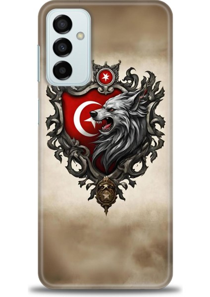 Samsung Galaxy M13 Hd Baskılı Kılıf + 9h Nano Tam Kaplayan Ekran Koruyucu 461