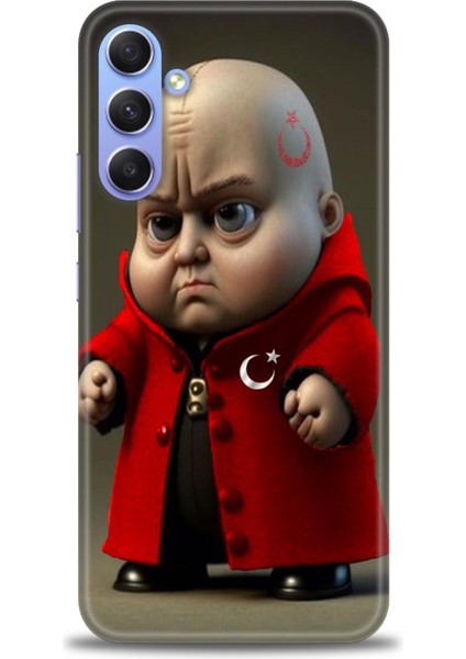 Samsung Galaxy A24 Hd Baskılı Kılıf + 9h Nano Tam Kaplayan Ekran Koruyucu 245