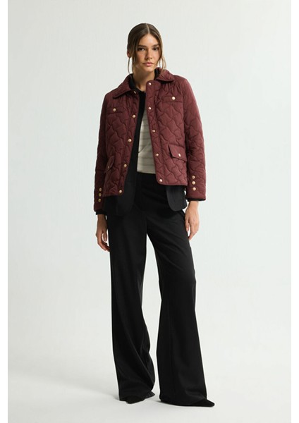 Kapitone Cepli Kısa Mont Mürdüm 152L9396000 modelleri