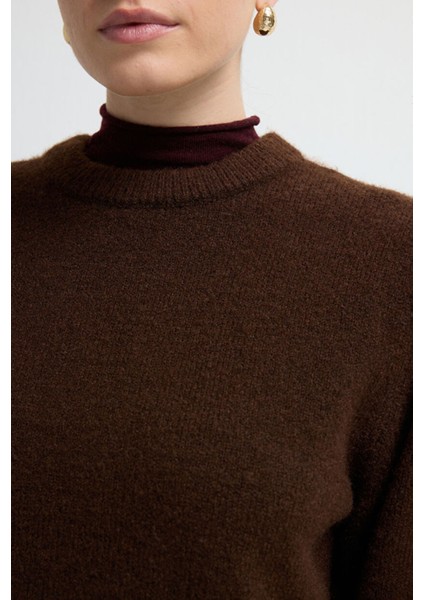 Uzun Kol Triko Kazak Kahve 13945303000 fiyatları