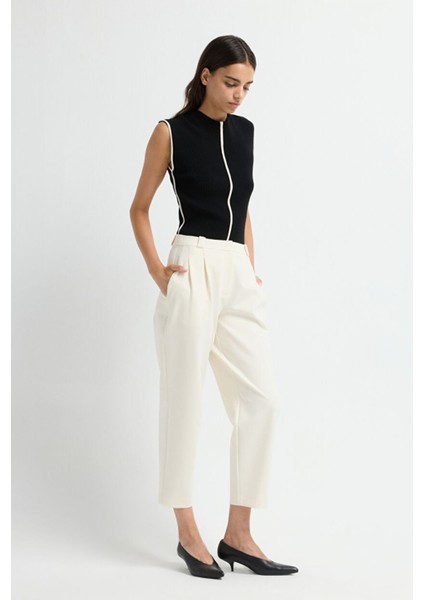 Gabardin Cepli Pantolon Vanilya 15345804000 fırsatları