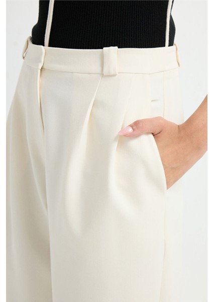 Gabardin Cepli Pantolon Vanilya 15345804000 indirimleri