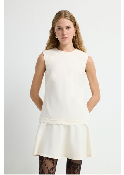 Düz Elbise Vanilya 12445738000