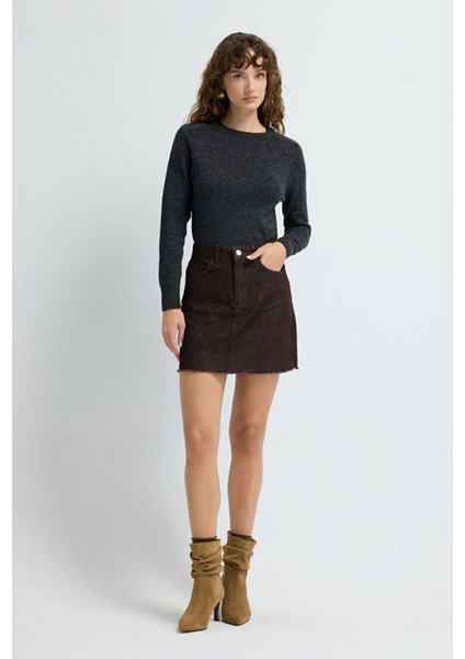 Cepli Denim Etek Kahve 12745881000 fiyatları