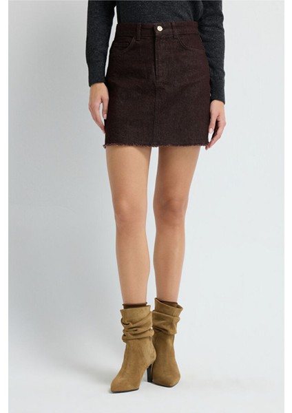 Cepli Denim Etek Kahve 12745881000 modelleri