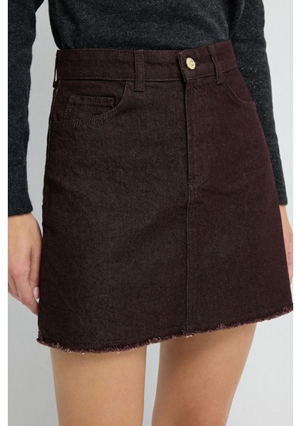 Cepli Denim Etek Kahve 12745881000 indirimleri