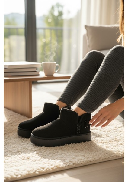 Darkstep Siyah Esnek Poli Taban Içi Tüylü Kısa Bot fırsatları