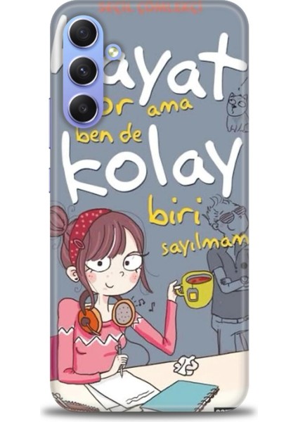 Samsung Galaxy A24 Hd Baskılı Kılıf + 9h Nano Tam Kaplayan Ekran Koruyucu 163