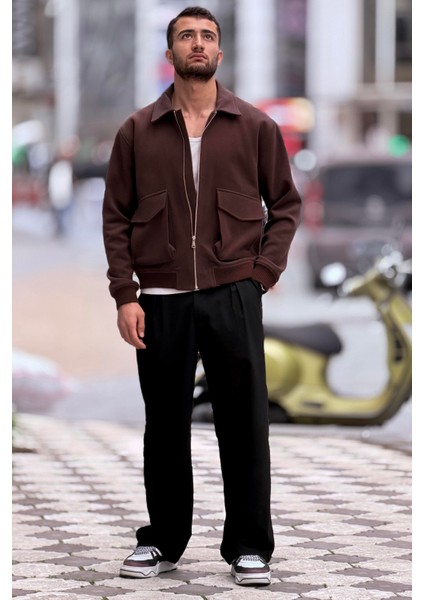 X-2025 Cep Detaylı Fermuarlı Astarlı Kaşe Mont modelleri