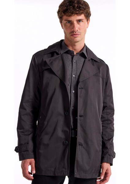 Siyah Erkek Trençkot F5WM-TRC 2873 fiyatları