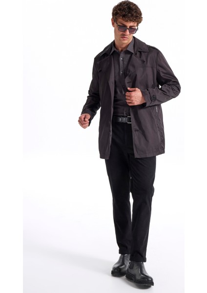 Siyah Erkek Trençkot F5WM-TRC 2873 fırsatları