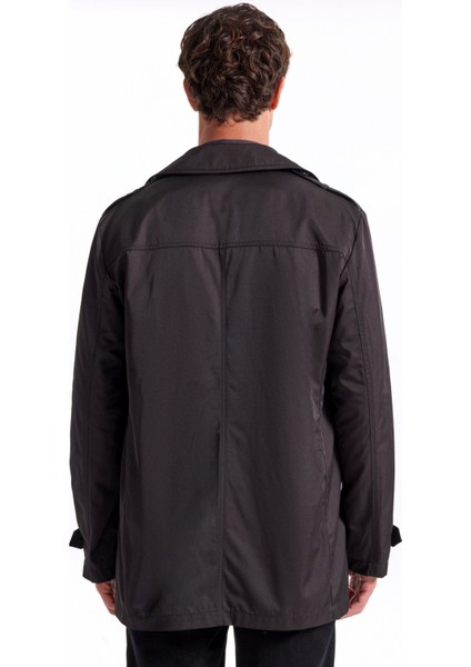 Siyah Erkek Trençkot F5WM-TRC 2873