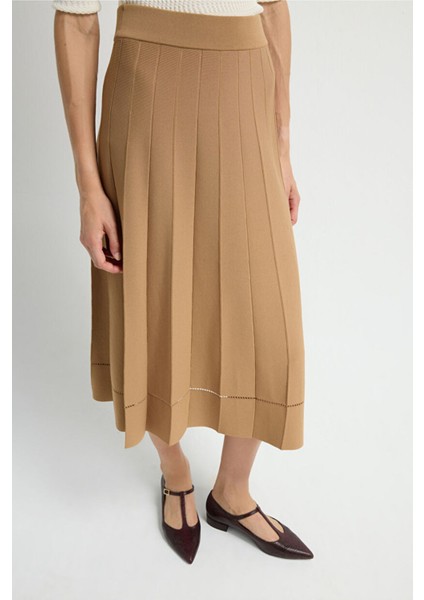 Piliseli Triko Etek Camel 12744375001 fırsatları