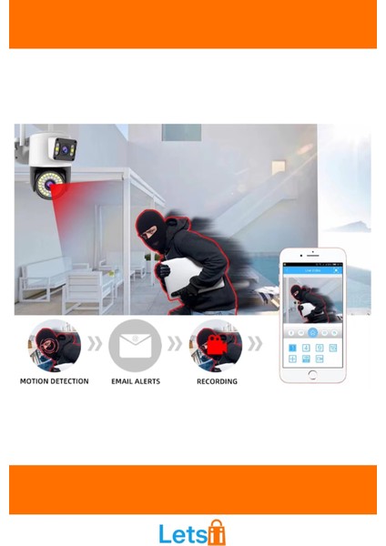 8mp Ultra Hd Çift Lensli Dış Mekan Wi Fi Kamera indirimleri