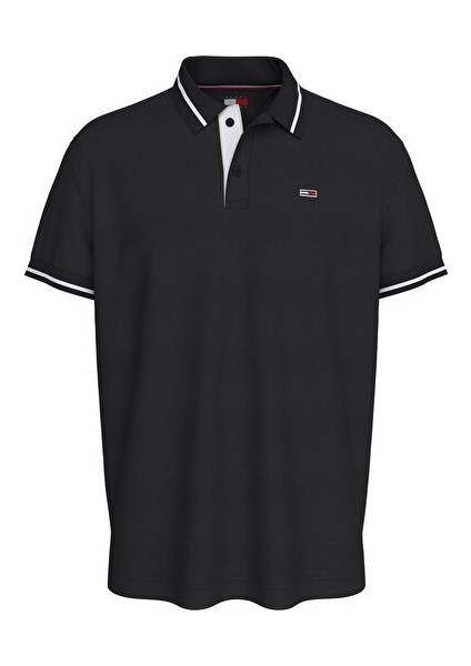Erkek Siyah Kısa Kollu Polo