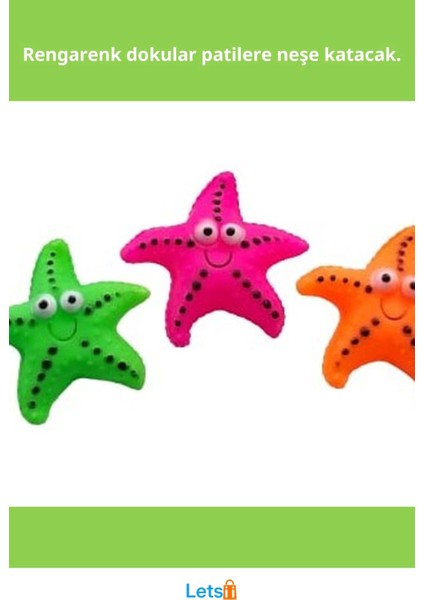 Sevimli Denizyıldızı Figürlü Renkli Çiğneme Oyuncağı fiyatları